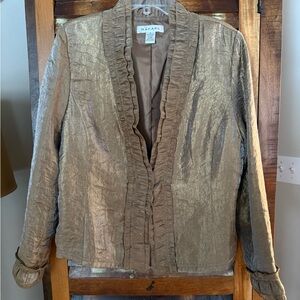 RAFAEL Women's Metallic Gold Blazer